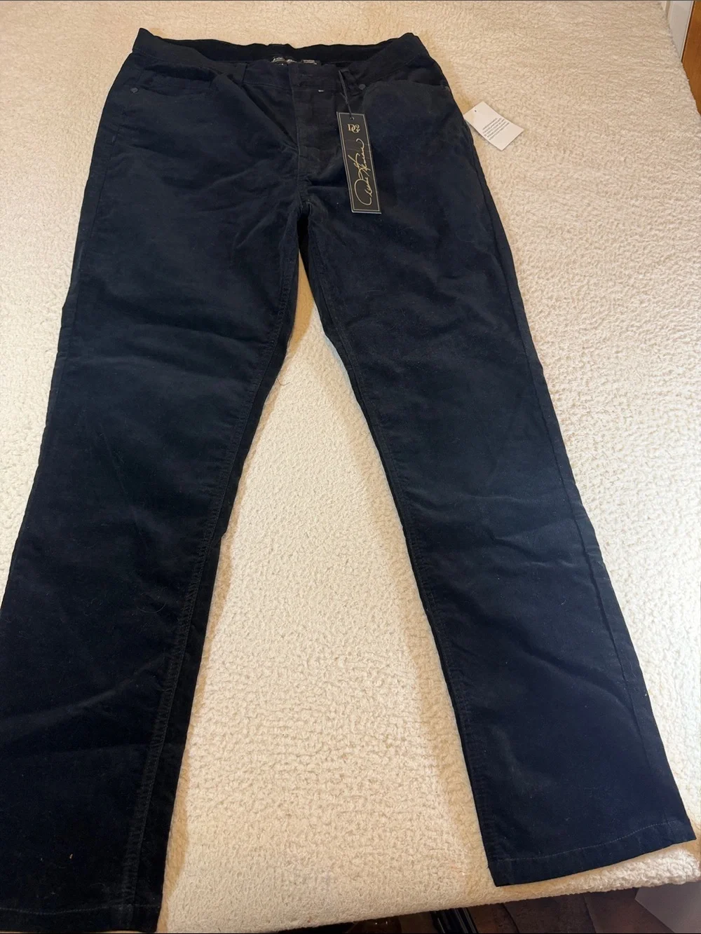 Diane Gilman High-Rise Black Women's  corduroy Jeans